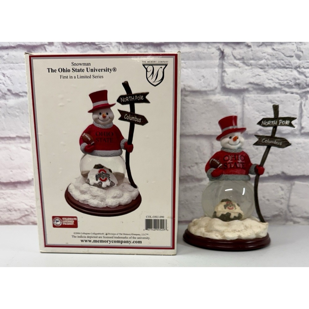 University Of Ohio State 2002 Snowman Memory Company New In Box Limited Edition